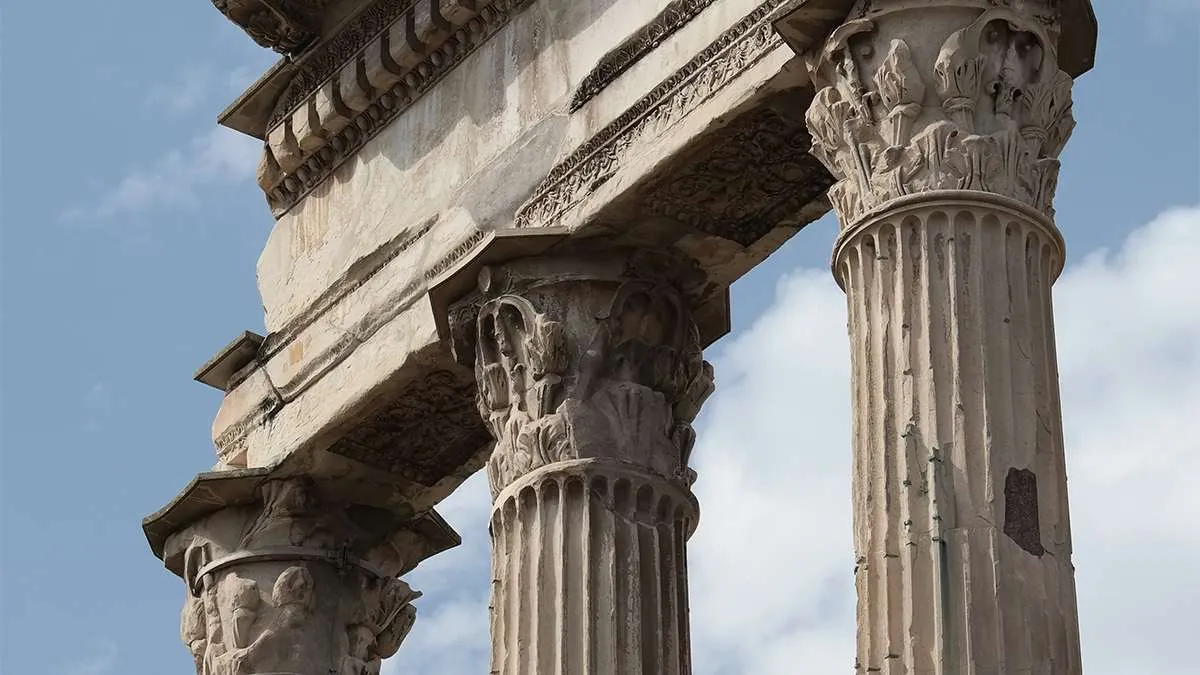 a Photograph of Ancient Columns