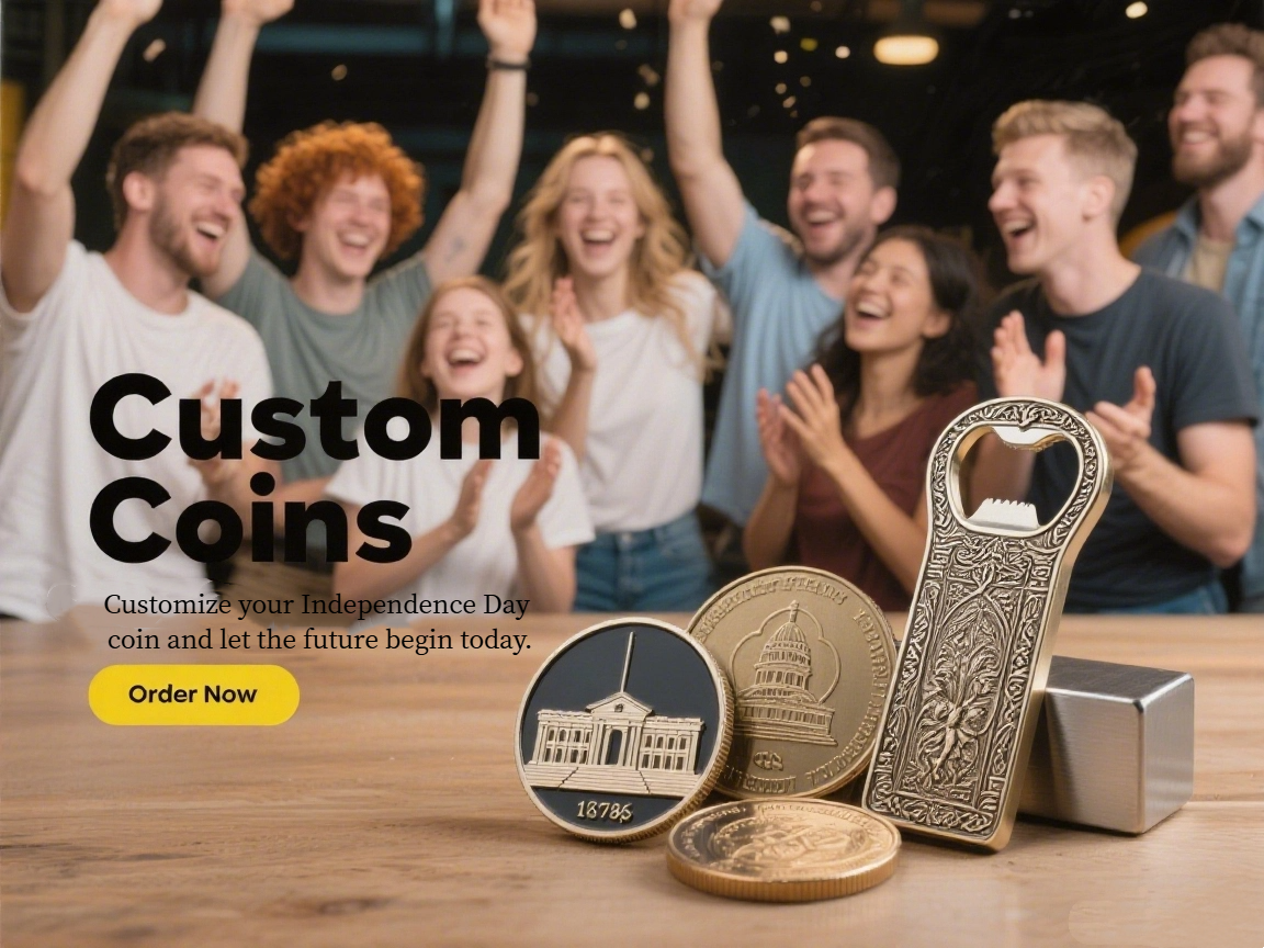 Advertisement for Custom Coins from GS-JJ
