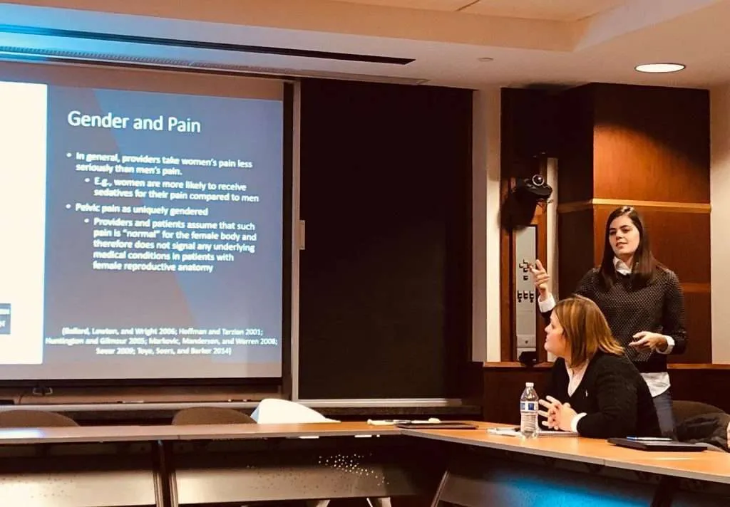 Applied Worldwide co-founder Dr. Stephanie Wilson presents on Gender and Pain