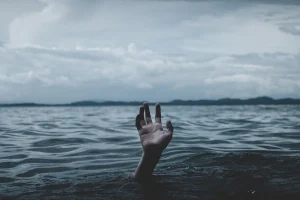 Photograph of Human Hand Reaching from out of Water