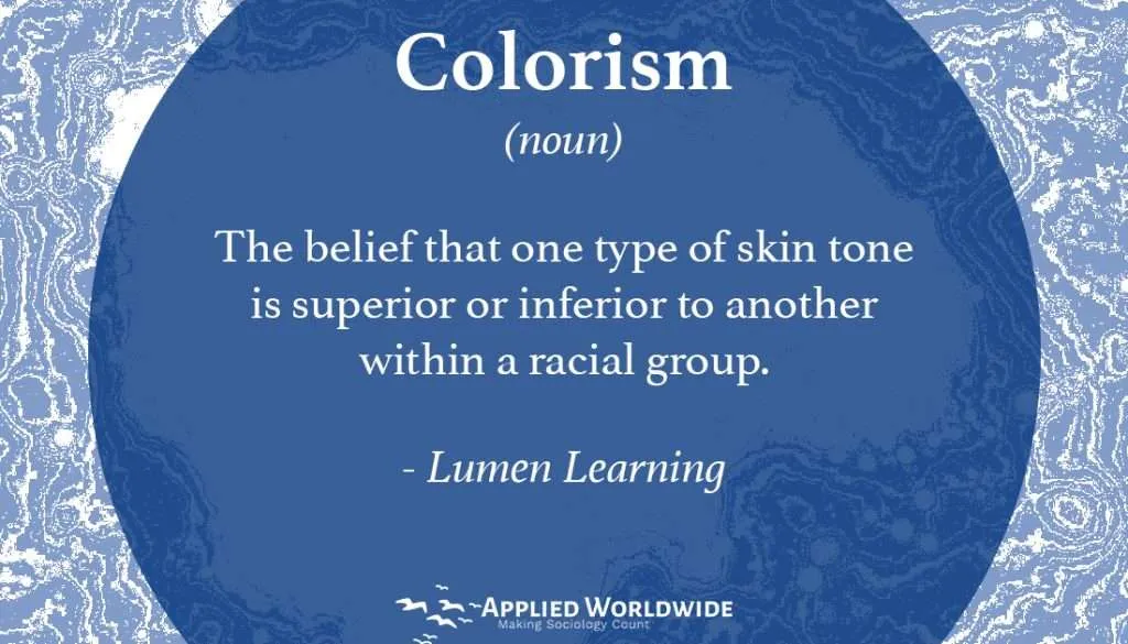 Sociology Terms - Colorism