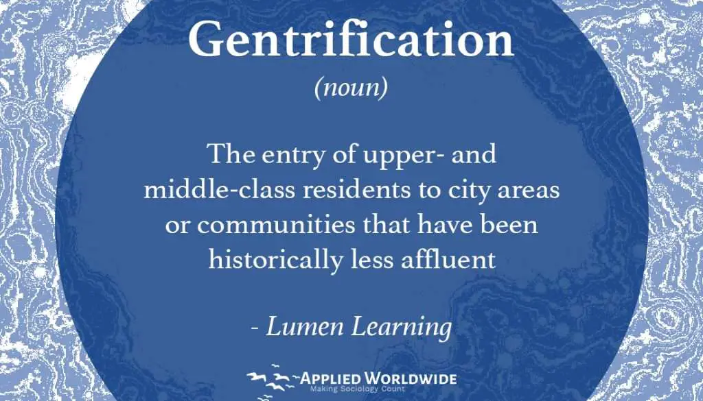 sociology terms - Gentrification