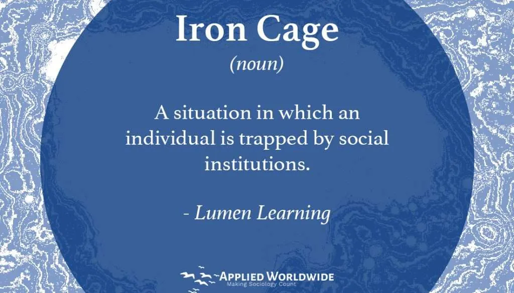 sociology terms - Iron Cage