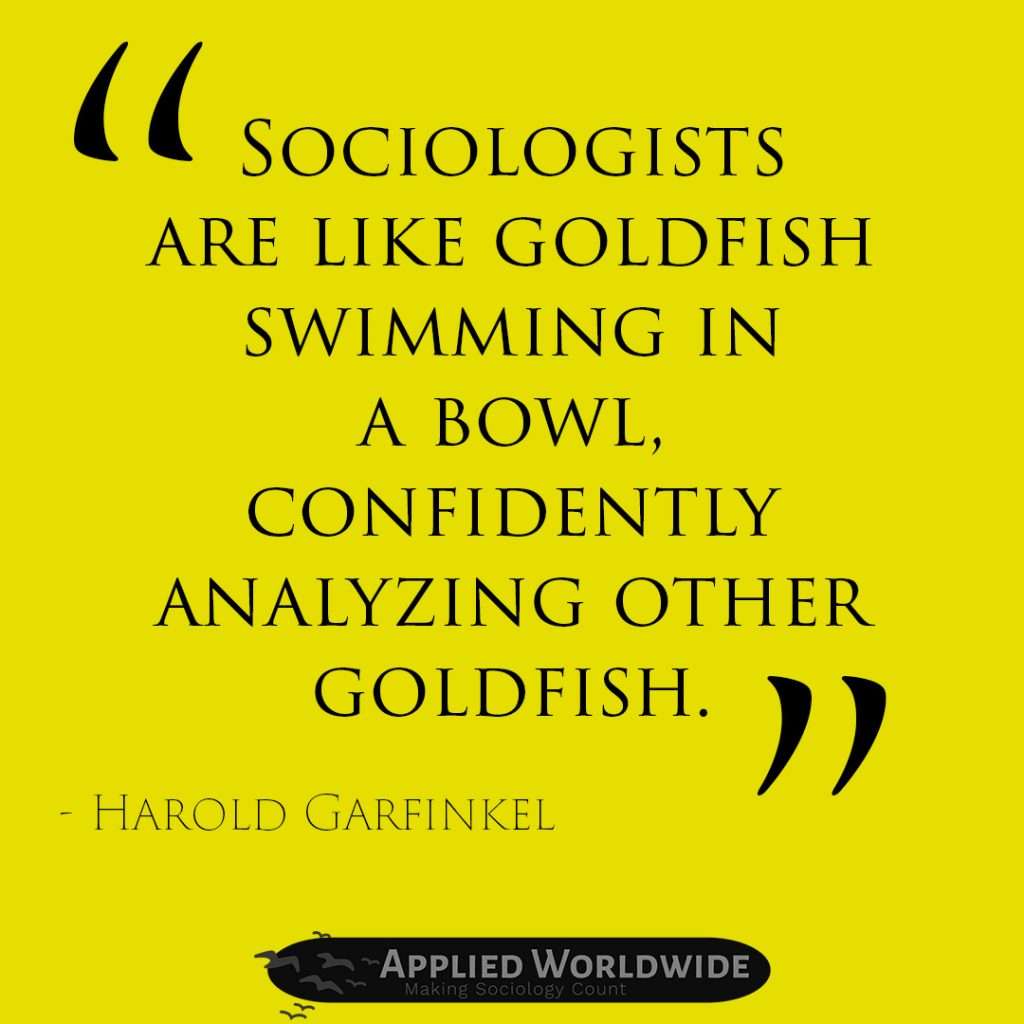 sociology quotes - Harold Garkingel