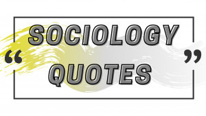 Graphic with the Words Sociology Quotes