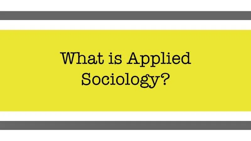 What Is Applied Sociology? History, Definition, And Jobs