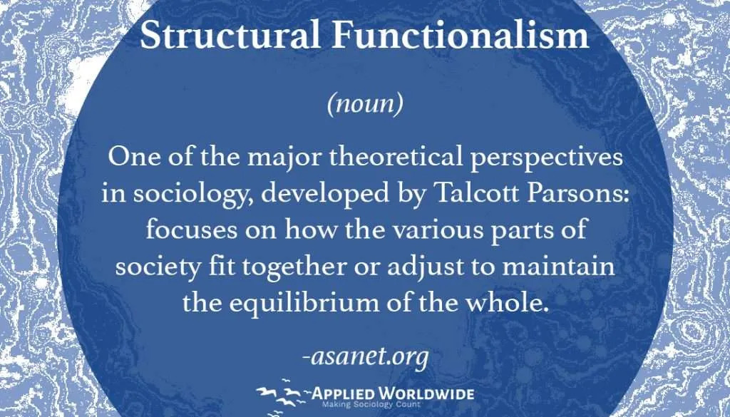 Structural Functionalism Theory Sociology
