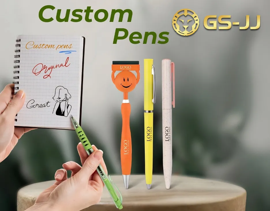 Advertisement for custom pens from GS-JJ