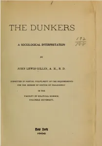 Read more about the article Sociology of the Dunkers and Origins of Pennsylvania Dutch