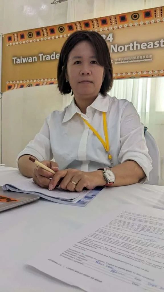 Mrs. Pelan Lee, the Sales Department Chief of Strong Way Industrial Co., Ltd